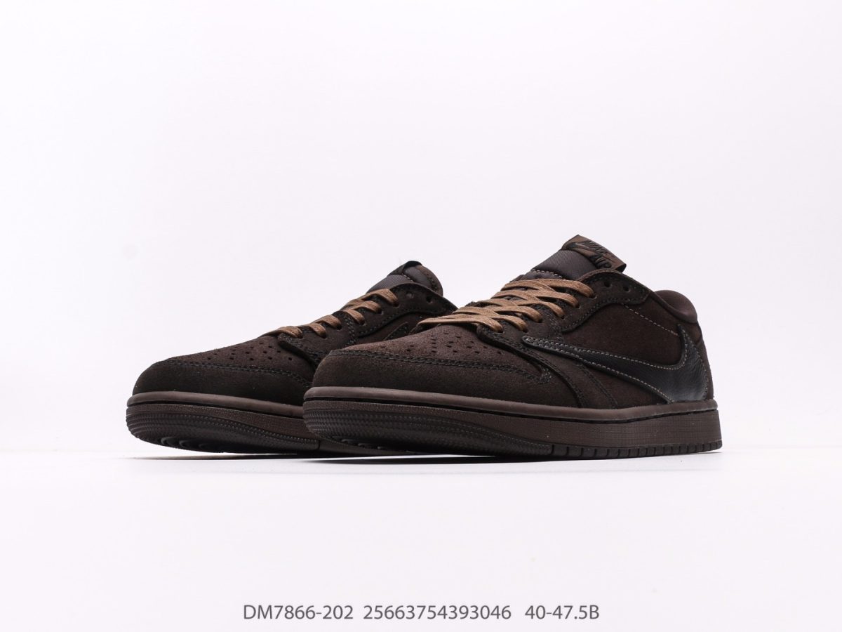 Nike Air Jordan 1 Veet Brown x Travis Scott Low OG Sneaker Size 36-46 - Image 7