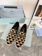 Prada 2024 Women Embroidered fabric slip-on Shoes Loafers Size 36-41 - Image 2