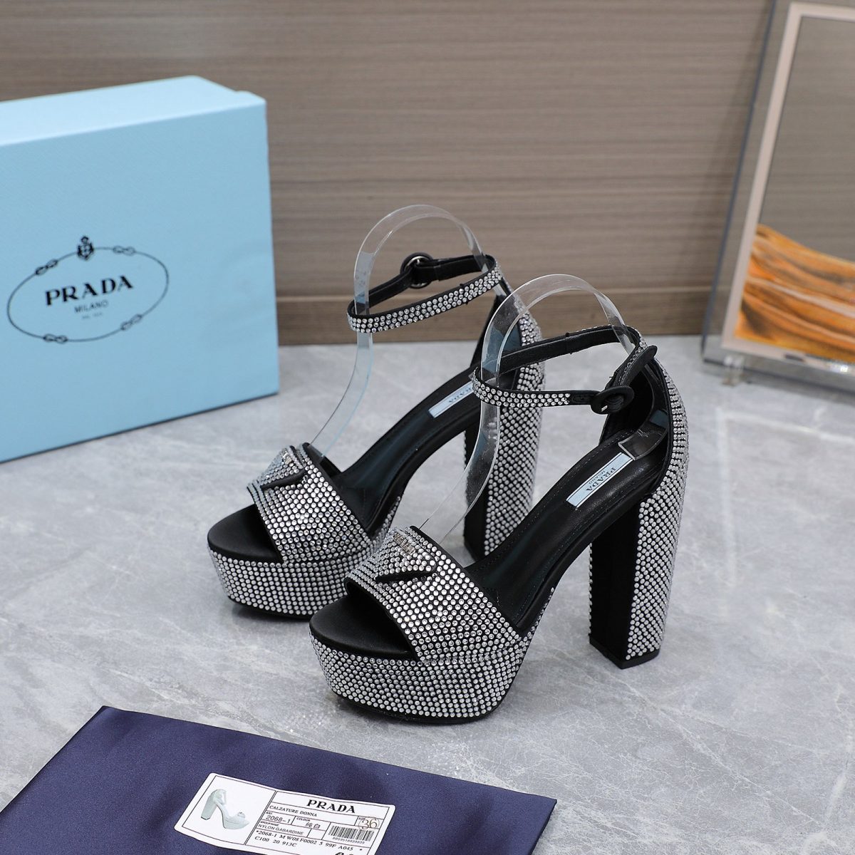Prada Satin platform Pumps Size 36-41  6-Color - Image 1