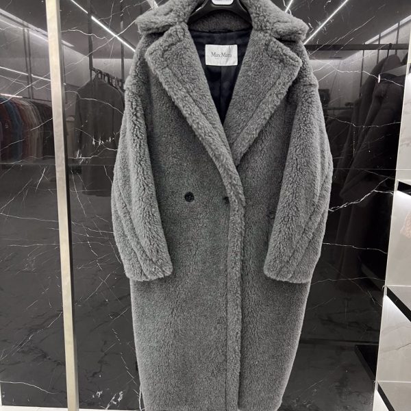 Max Mara Teddy fur long coat Size XS-M