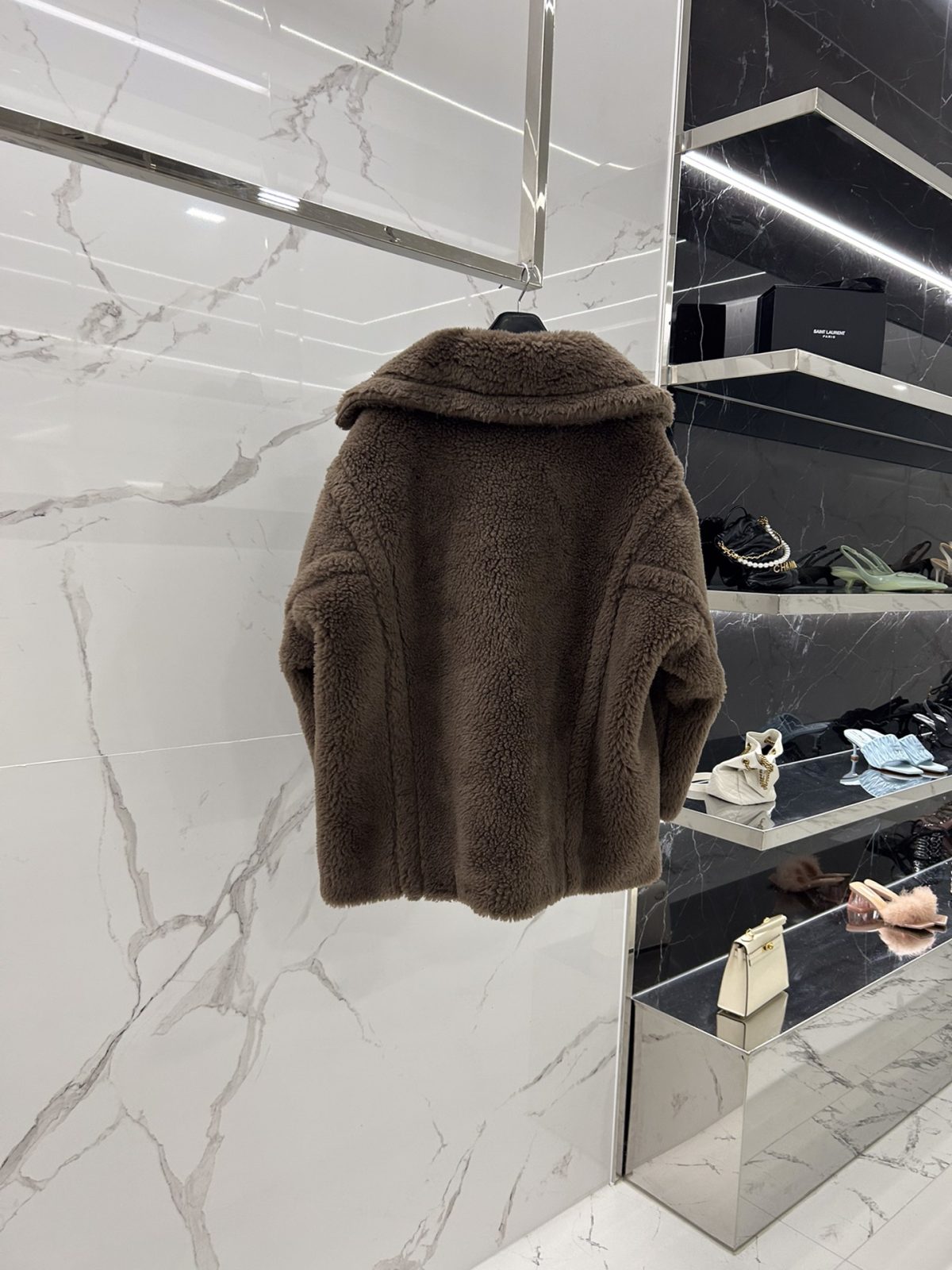Max Mara Teddy fur Short coat Size XS-M - Image 3