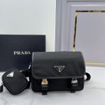 Prada 2VD034 Re-Nylon and Saffiano Leather Shoulder Bags Size 22*16*8.5cm - Image 5