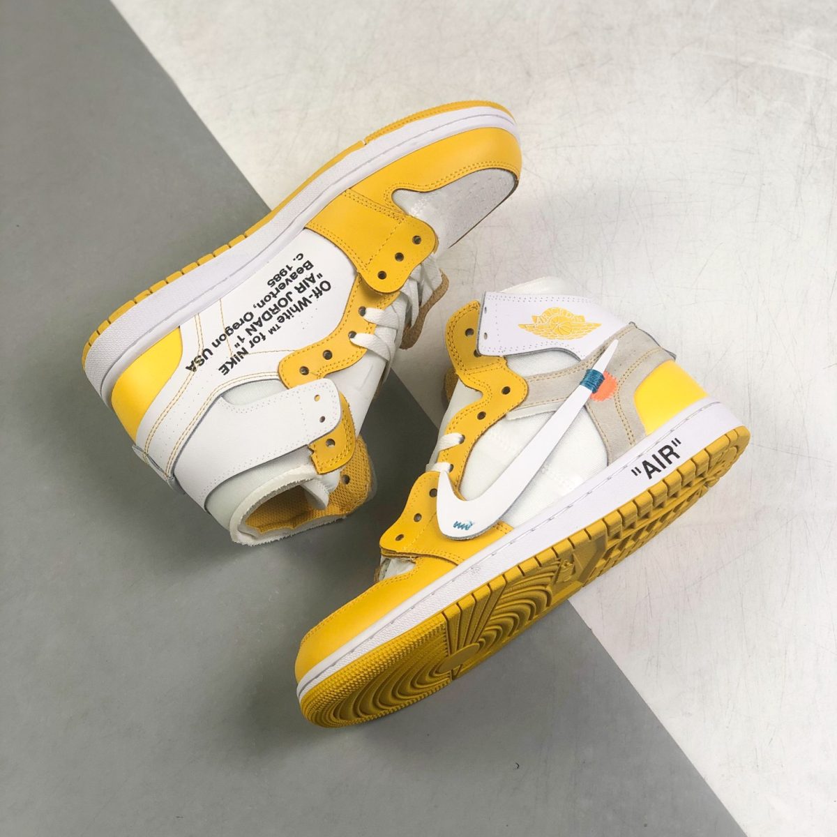 Nike Air Jordan 1 x OFF White High Top Sneakers Shoes Gr. 36-46 - Image 5