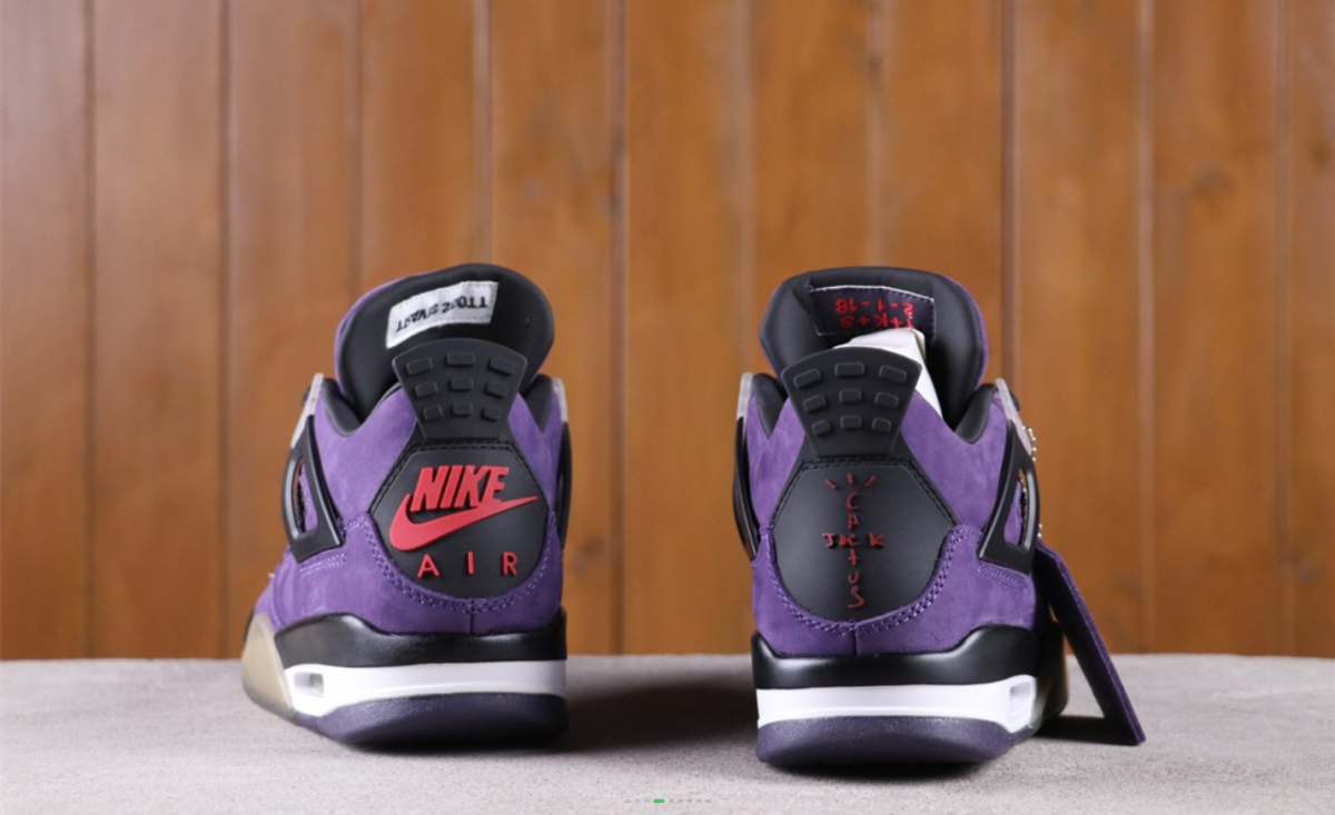 Nike Air Jordan 4 x Travis Scott Purple Gr. 36-46 - Image 4