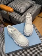 Prada Monolith brushed leather lace-up Shoes Loafers Size 36-41 - Image 9