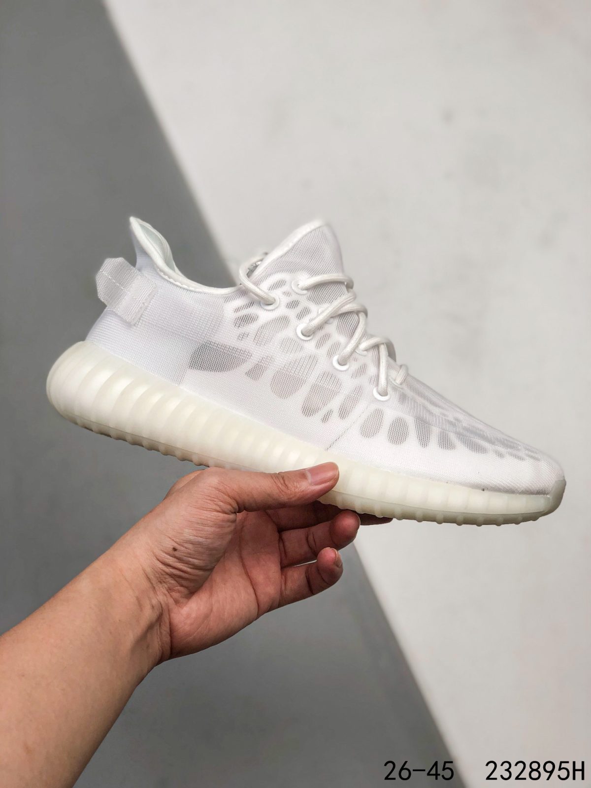 Yeezy 350 Boost 350 V2 Mono Lce Mens/Women Sneakers Shoes White 36 - 45 - Image 5