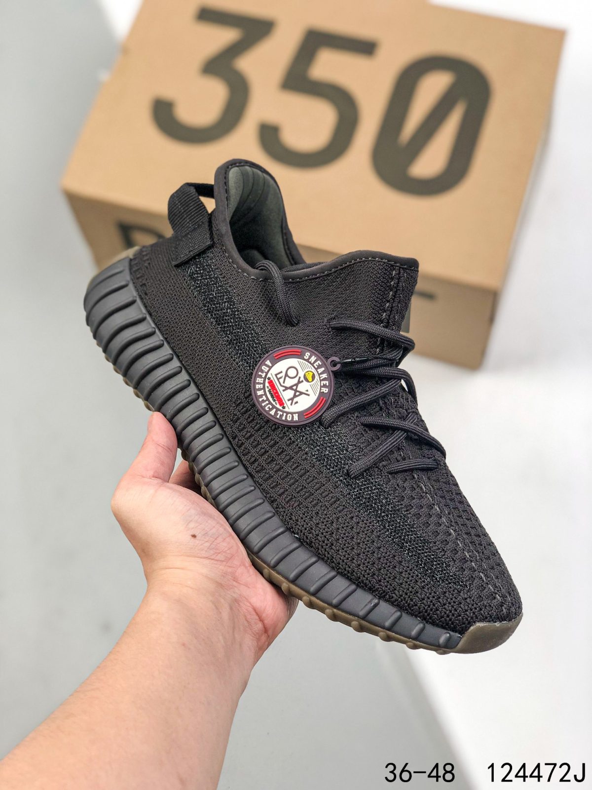 Yeezy 350 Boost 350 V2 Mens/Women Sneakers Shoes Black 36 - 45 - Image 1