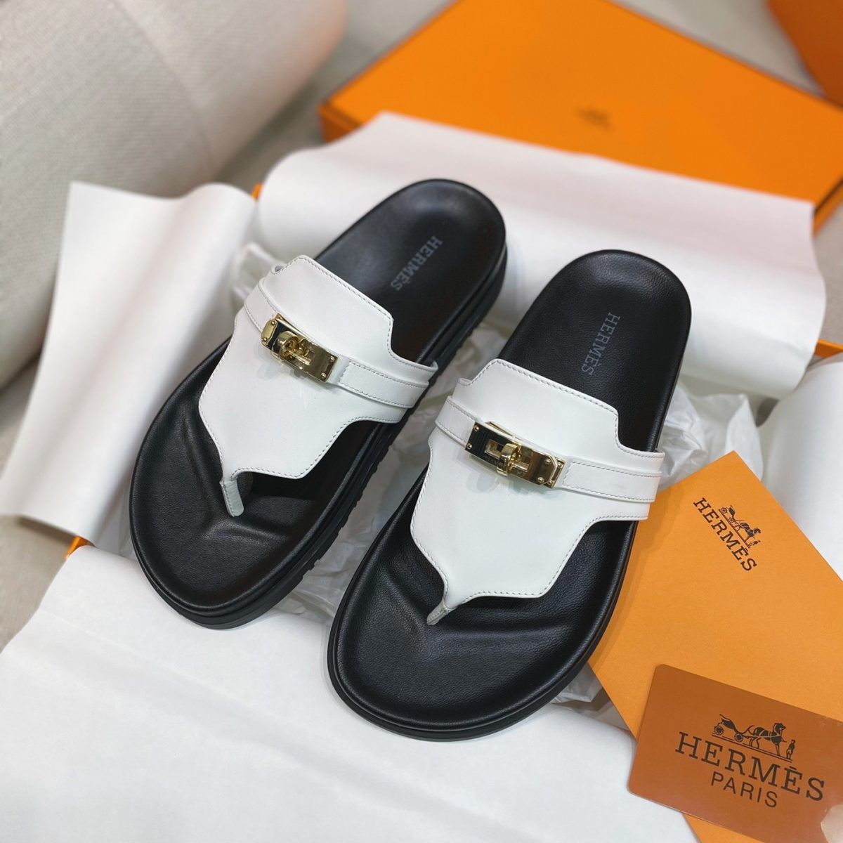 Hermes Kelly Empire Slippers Size 35-40 - Image 1