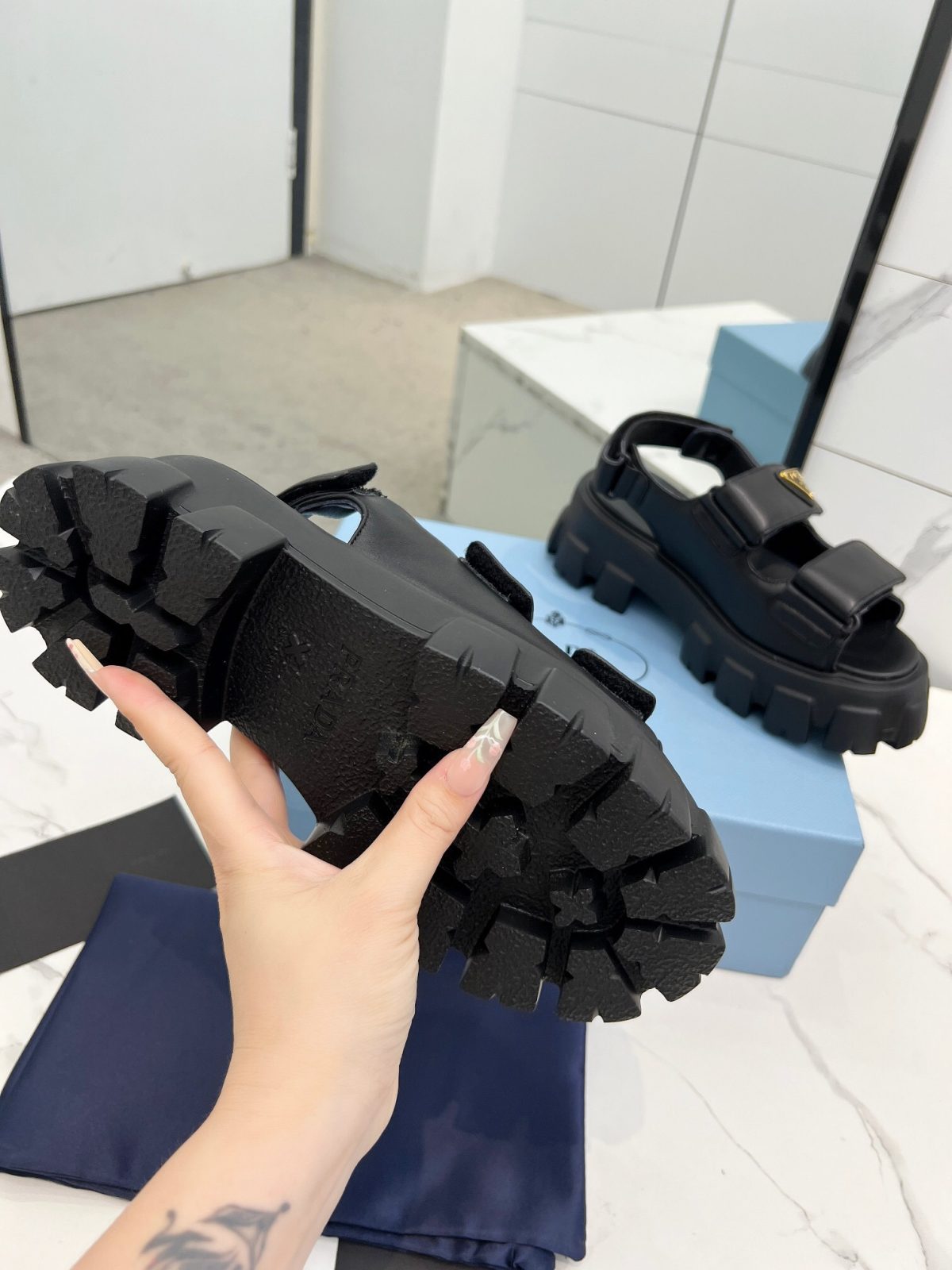 Prada 2024 New Monolith sandals Size 36-41 - Image 5
