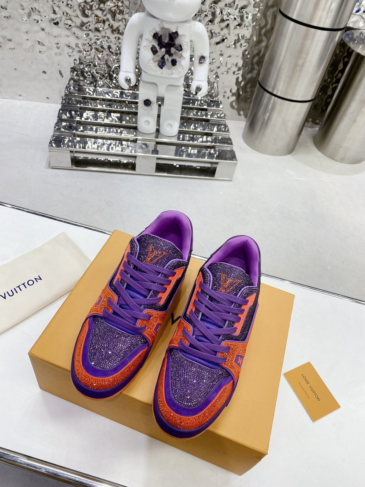 Louis Vuitton LV Trainer Diamond Sneaker Size 36-46 - Image 2