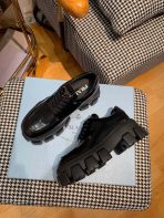 Prada Monolith brushed leather lace-up Shoes Loafers Size 36-41 - Image 3