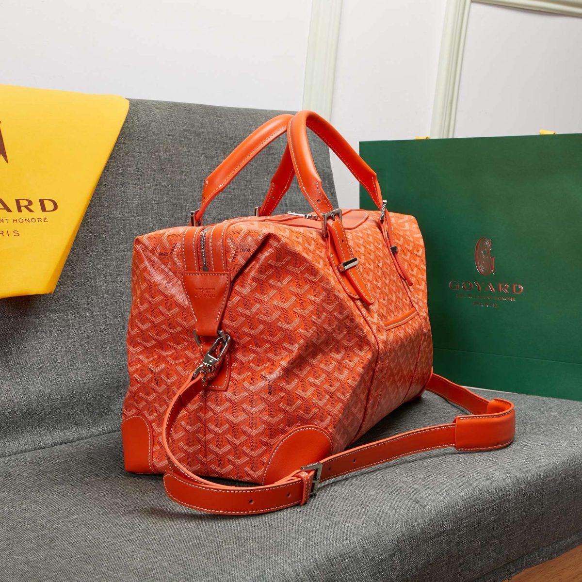 Goyard Bowling Travel Bags Size 48*28*22cm - Image 6