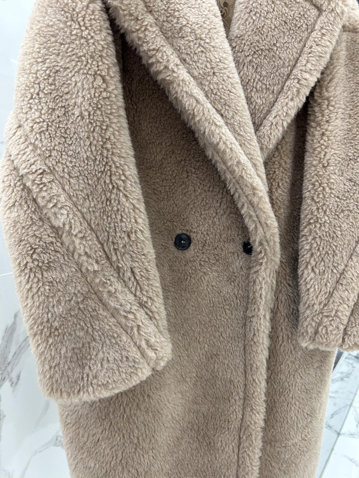Max Mara Teddy fur long coat Size XS-M - Image 4
