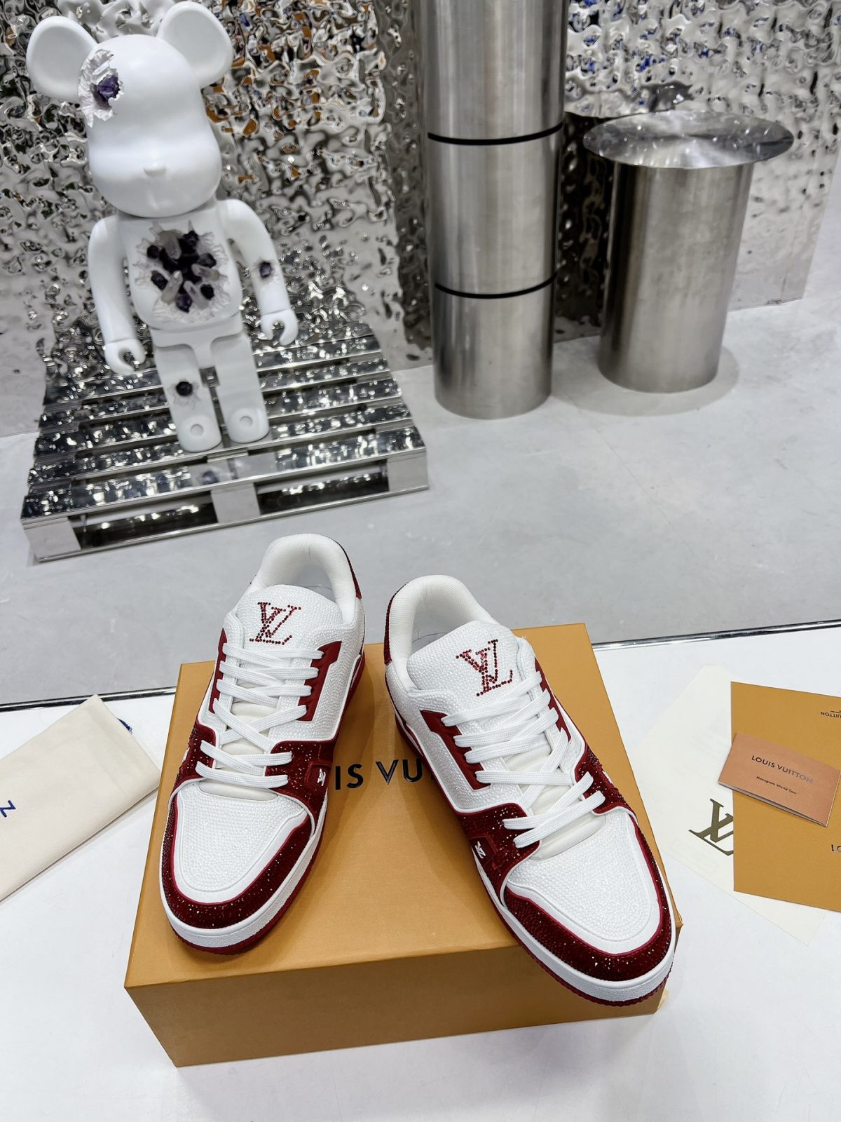 Louis Vuitton LV Trainer Diamond Sneaker Size 36-46 - Image 3