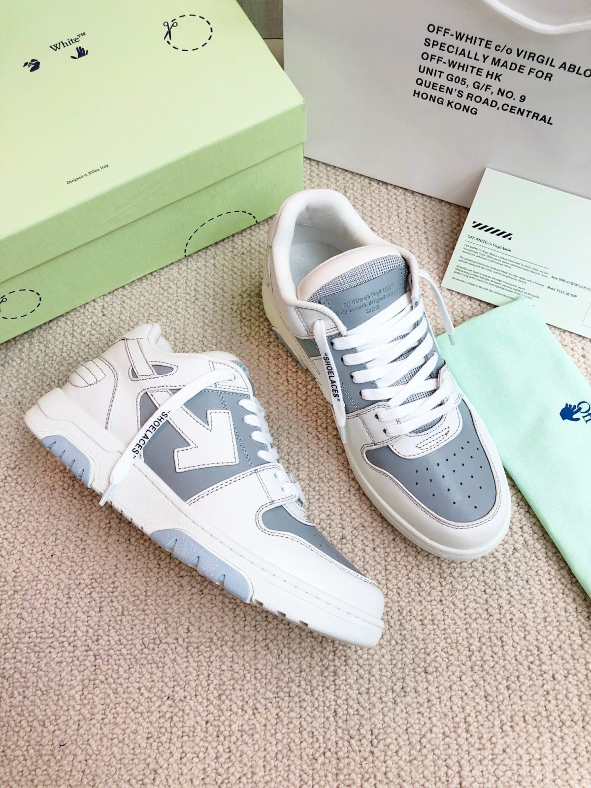 OFF White Out of Office Calf Leather Sneaker Size 36-45 - Image 5