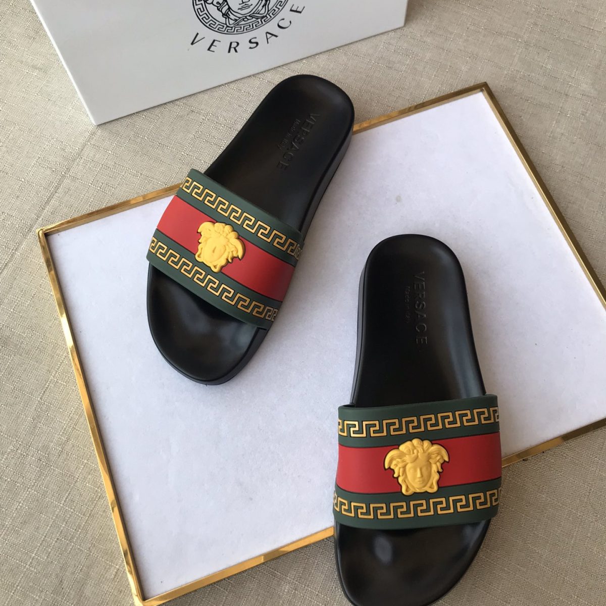 Versace Mens Women Sandals Gr. 36-46 - Image 8