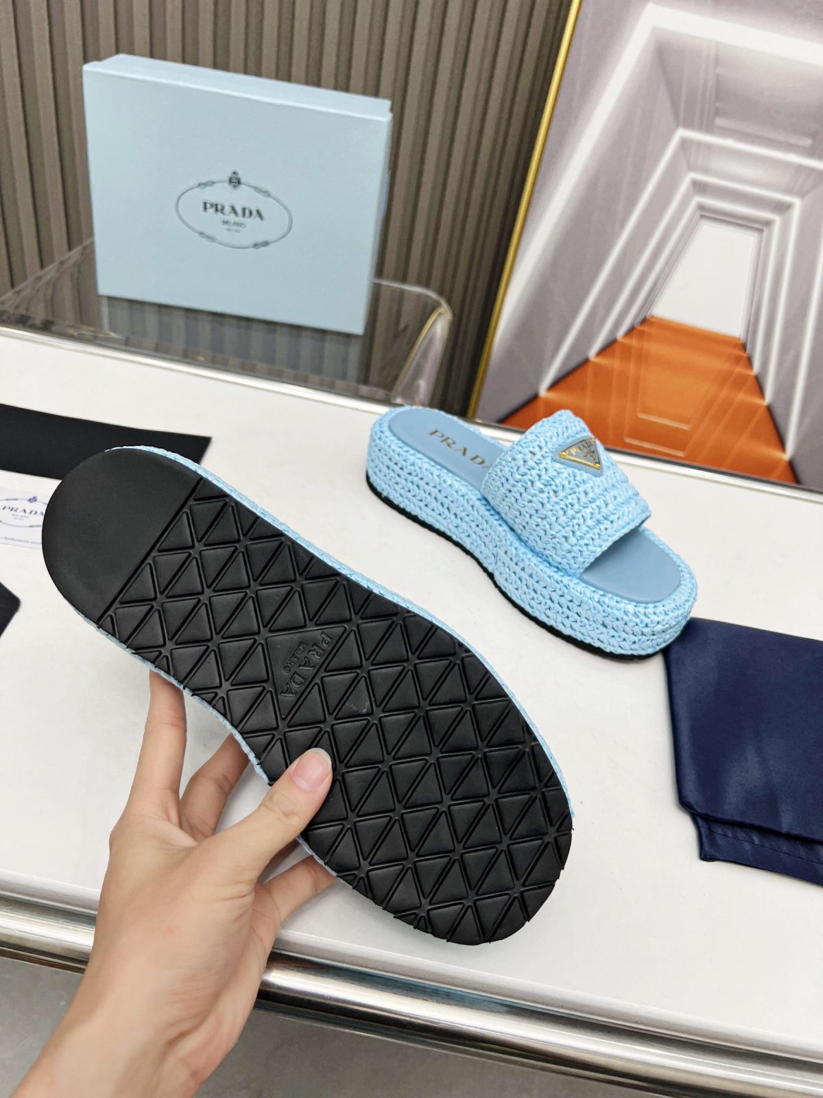 Prada 2024 New Monolith sandals Size 36-41 - Image 9