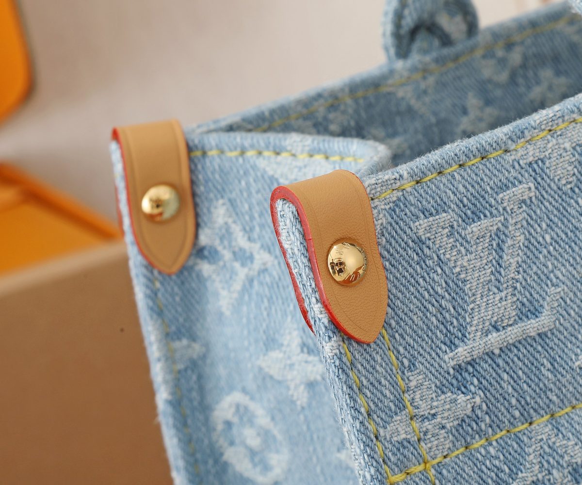 Louis Vuitton M24897 Let Go PM Denim Cowboy Shopping Bags Size 28*23*10.5cm - Image 7