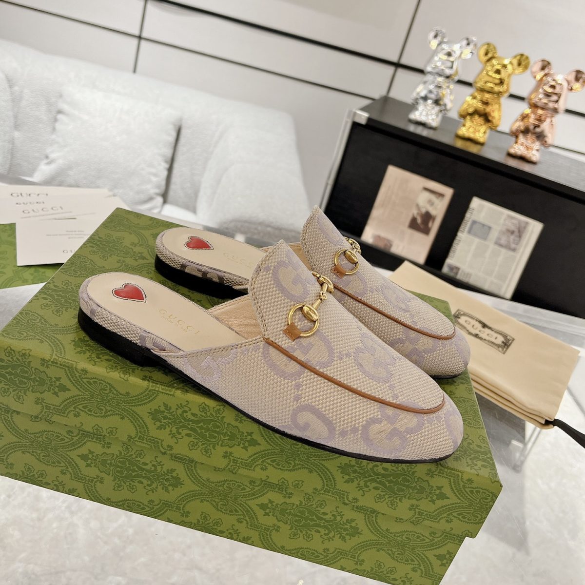 Gucci Princetown GG Slippers Size 35-41 - Image 1