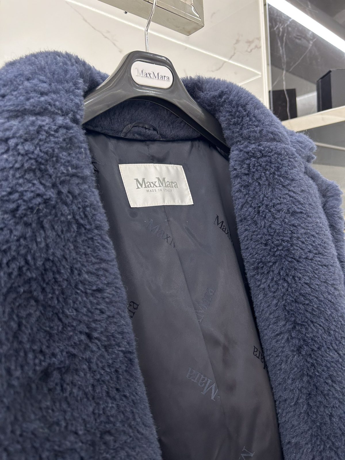 Max Mara Teddy fur long coat Size XS-M - Image 7