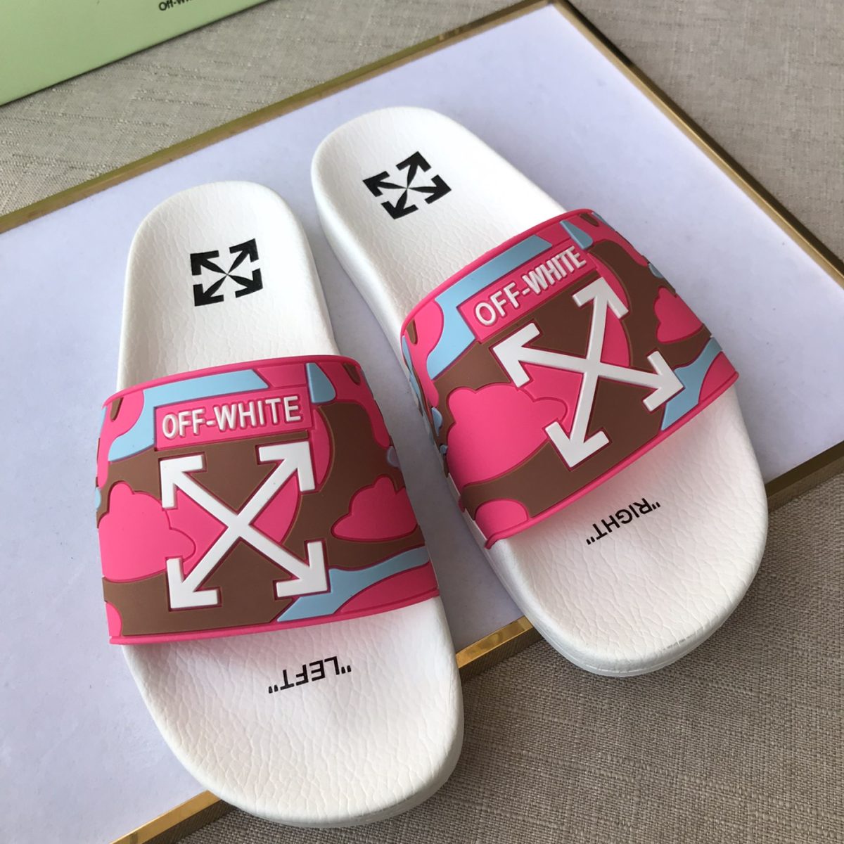 OFF White Mens Women Sandals Gr. 36-46 - Image 7