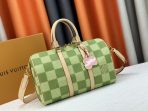 Louis Vuitton N40671 Keepall Bandouli è re 35 Damier Golf Marque L.Vuitton d é pos é e Travel Bags Size 34*21*16cm - Image 2