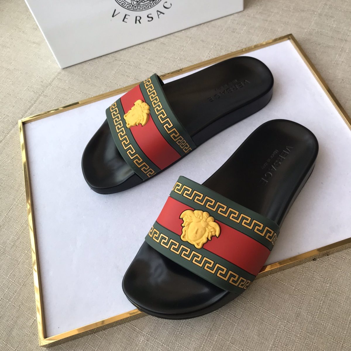 Versace Mens Women Sandals Gr. 36-46 - Image 3