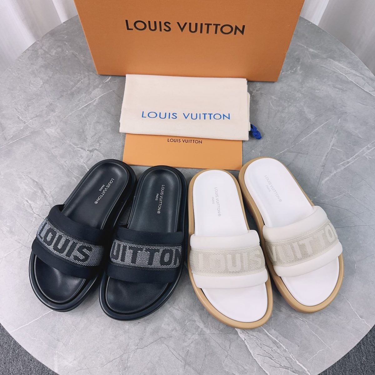Louis Vuitton Slippers Size 36-46 2-Color - Image 1