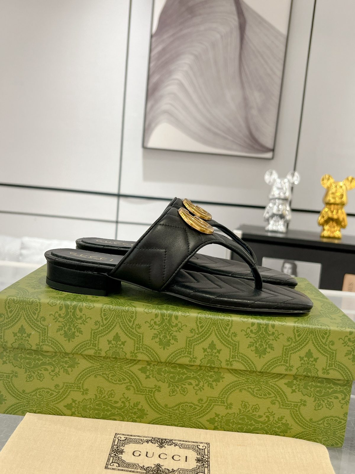 Gucci GG Marmont Slippers Size 36-41 - Image 3