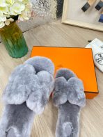 Hermes 23fw Women Winter Slippers Size 36-40 - Image 5