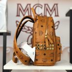MCM Stark Side Studs Backpack in Visetos 4-Size - Image 4