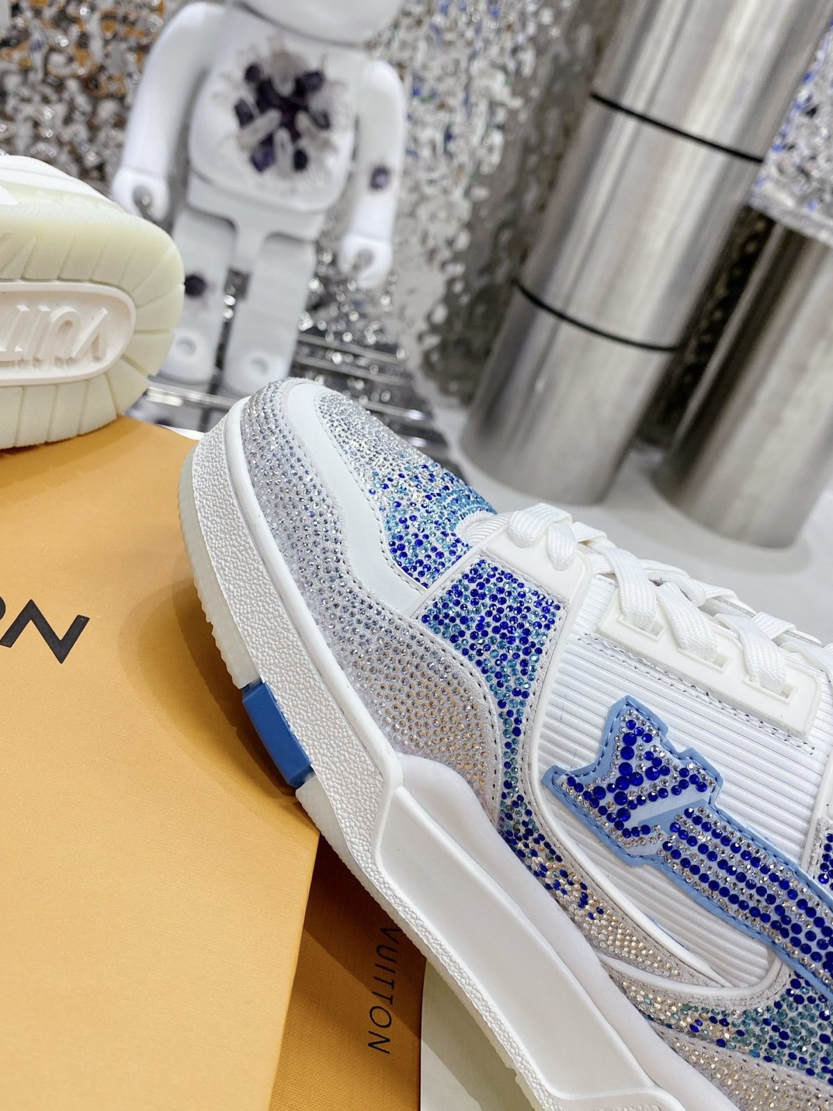 Louis Vuitton LV Trainer Diamond Sneaker Size 36-46 - Image 6