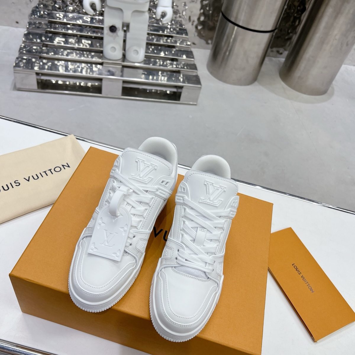 Louis Vuitton Trainer Sneaker White Size 36-46 - Image 2