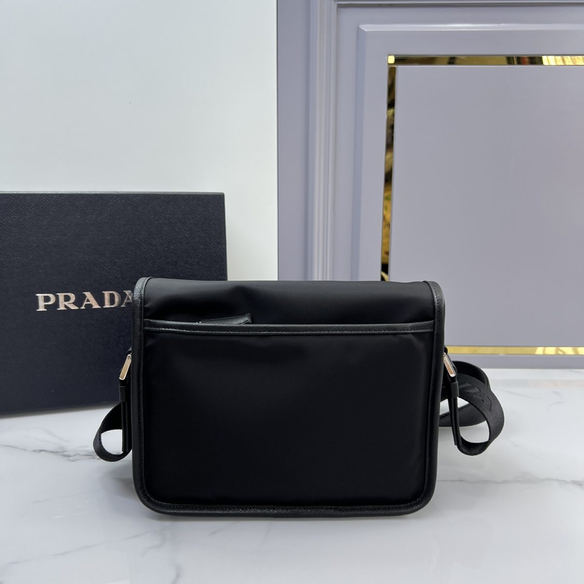 Prada 2VD034 Re-Nylon and Saffiano Leather Shoulder Bags Size 22*16*8.5cm - Image 4