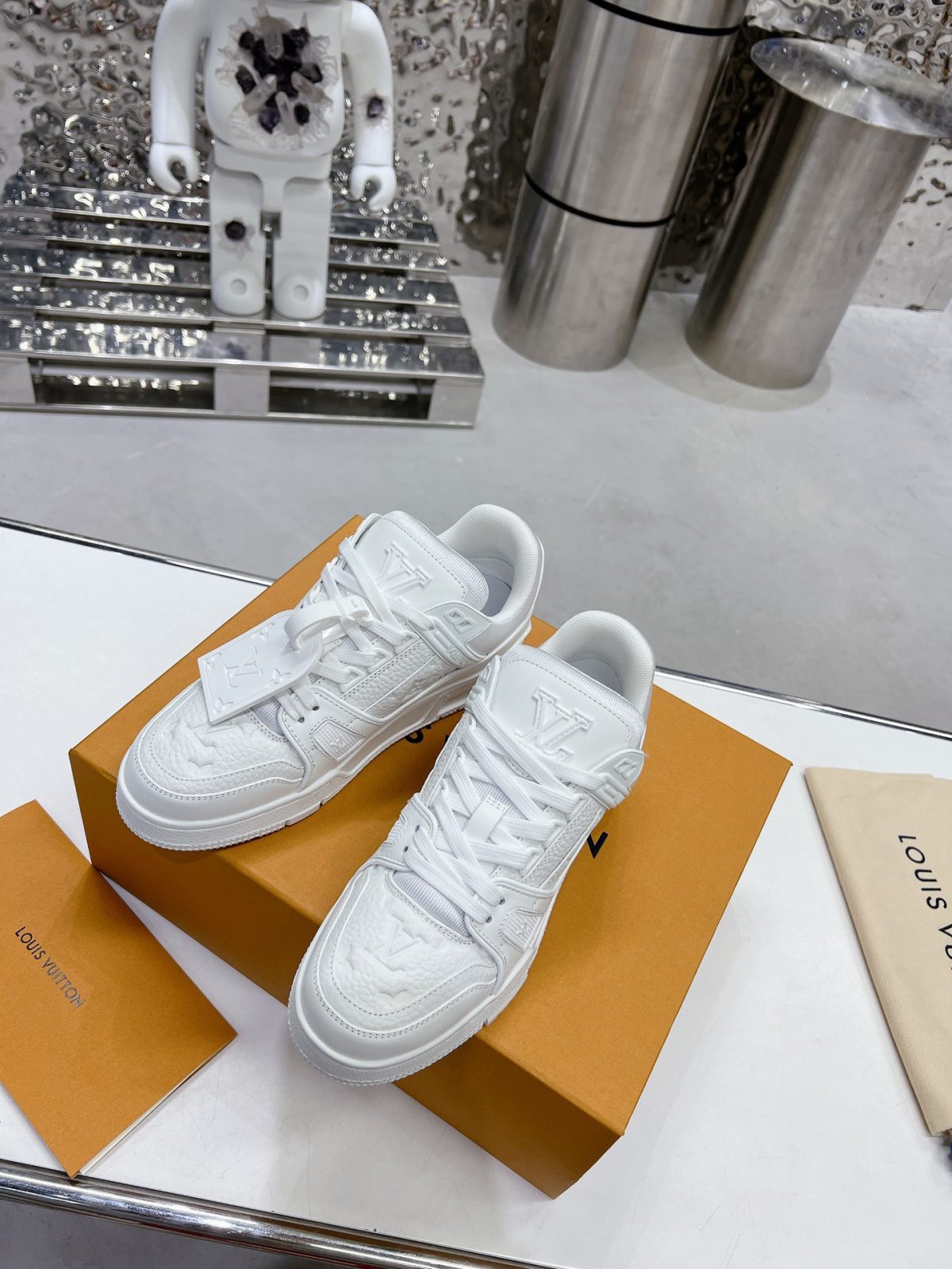 Louis Vuitton Trainer Sneaker White Size 36-46 - Image 6