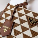 Prada 1BA354 Symbole Embroidered Fabric Handbag Size 28*22*9cm - Image 5