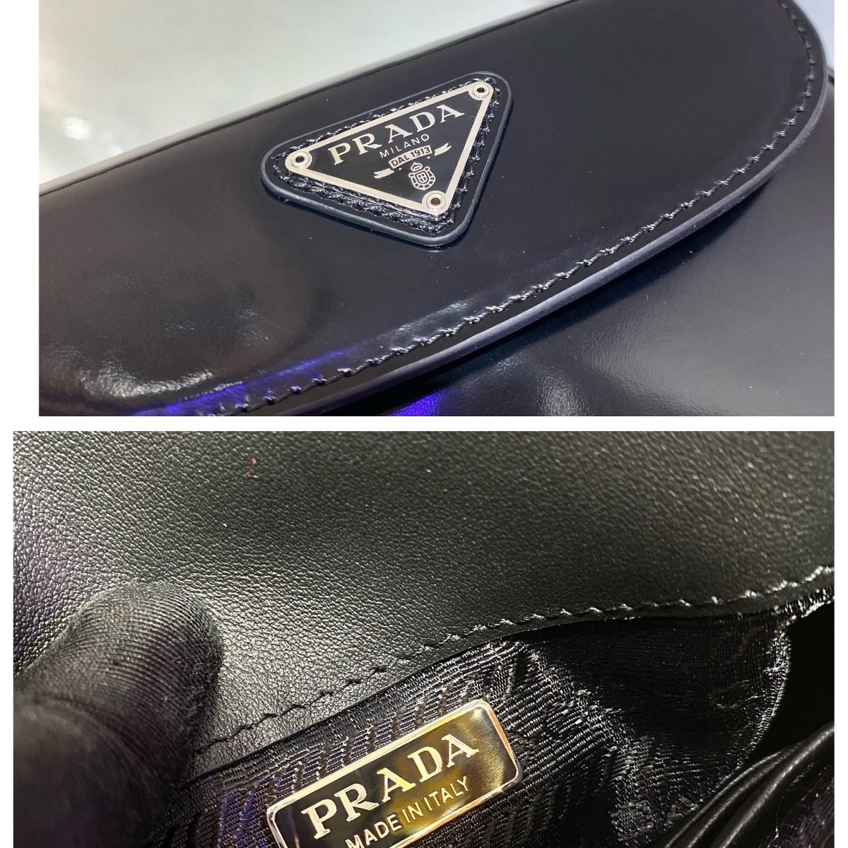 Prada 1BH188 Cleo brushed Leather Shoulder Bags Size 17*14.5*3cm - Image 10