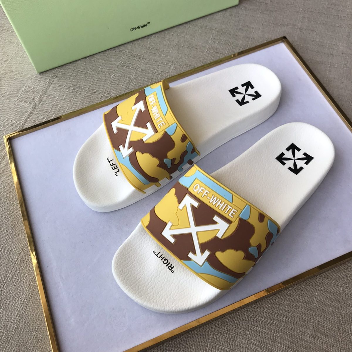 OFF White Mens Women Sandals Gr. 36-46 - Image 3