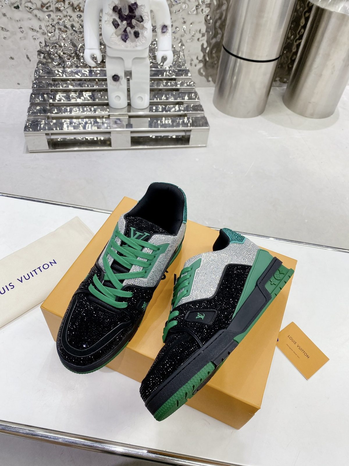 Louis Vuitton LV Trainer Diamond Sneaker Size 36-46 - Image 3