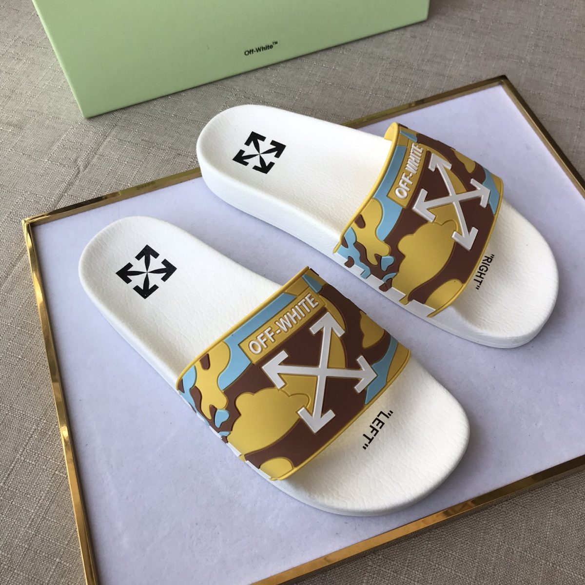 OFF White Mens Women Sandals Gr. 36-46 - Image 1