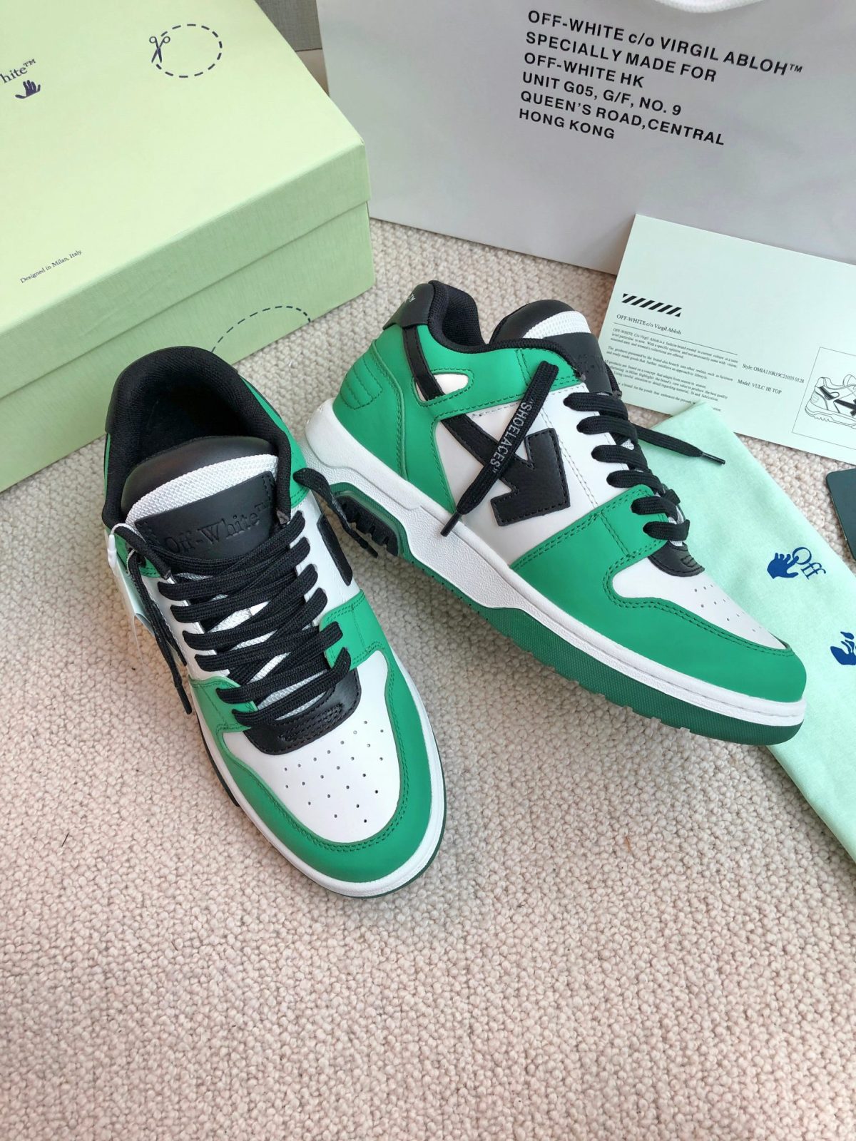 OFF White Out of Office Calf Leather Sneaker Size 36-45 - Image 6