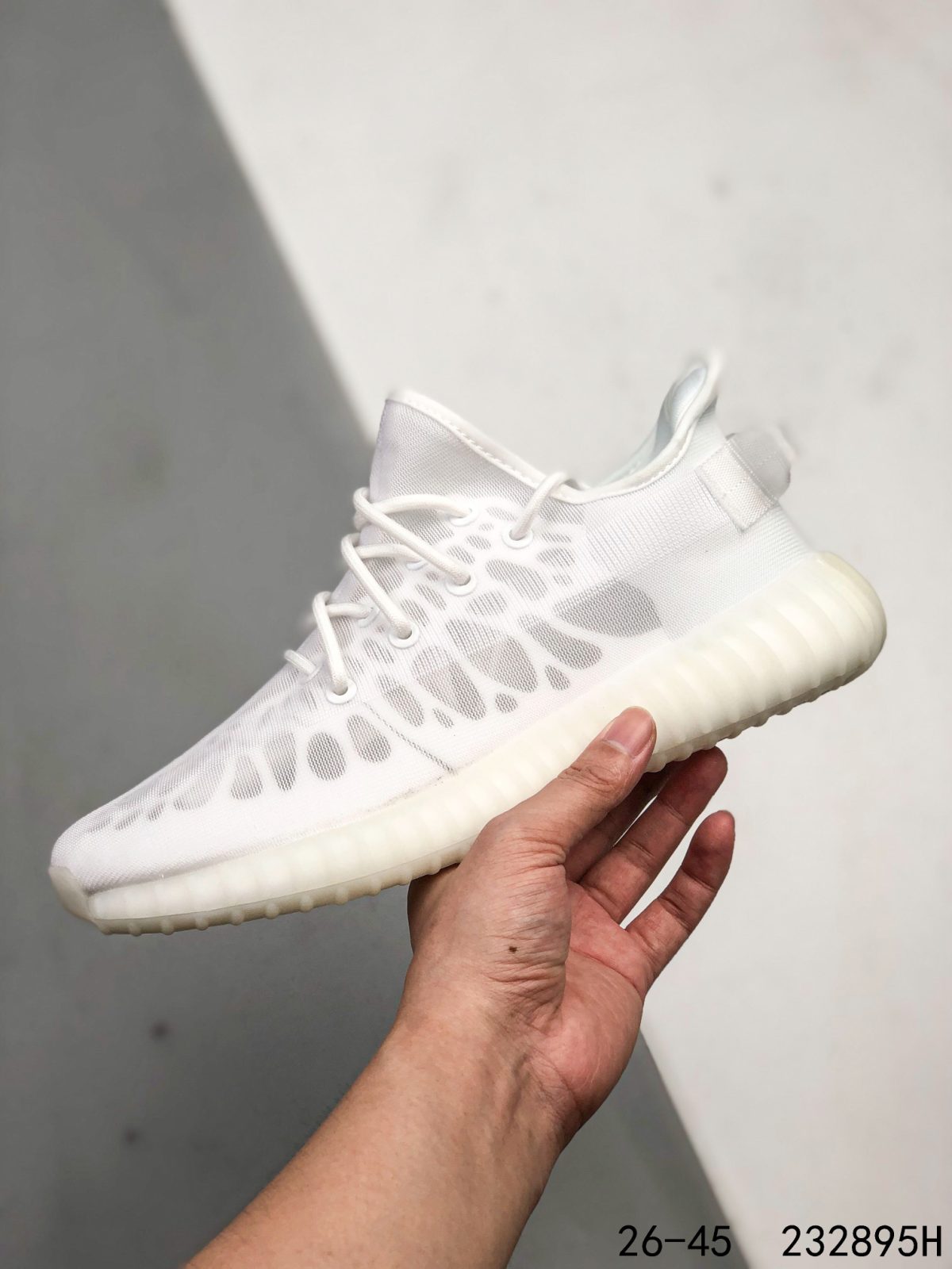 Yeezy 350 Boost 350 V2 Mono Lce Mens/Women Sneakers Shoes White 36 - 45 - Image 9