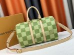 Louis Vuitton N40671 Keepall Bandouli è re 35 Damier Golf Marque L.Vuitton d é pos é e Travel Bags Size 34*21*16cm - Image 4