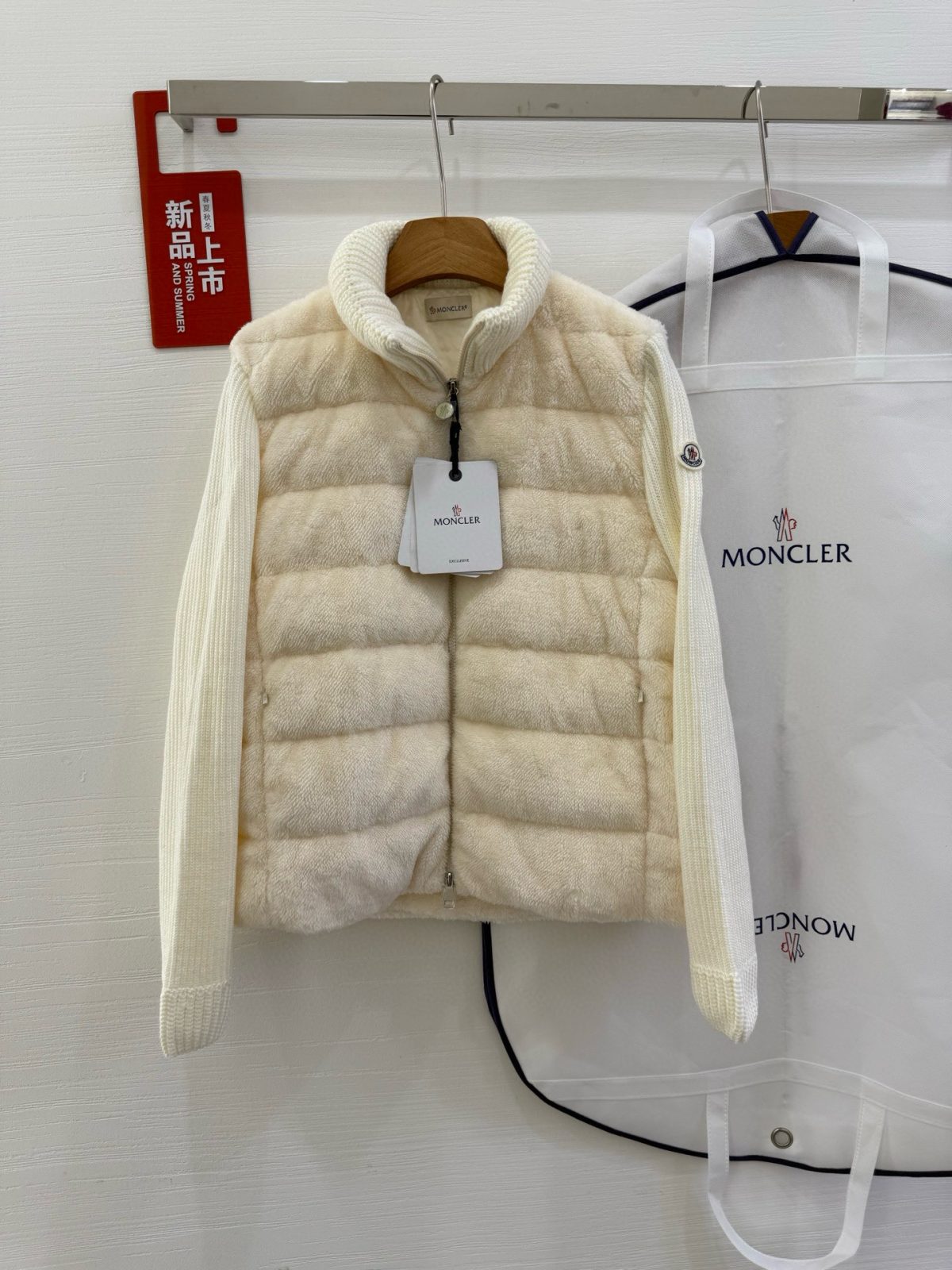 Moncler 25SS Teddy bear fur Women Down Jacket Size S-XL - Image 1