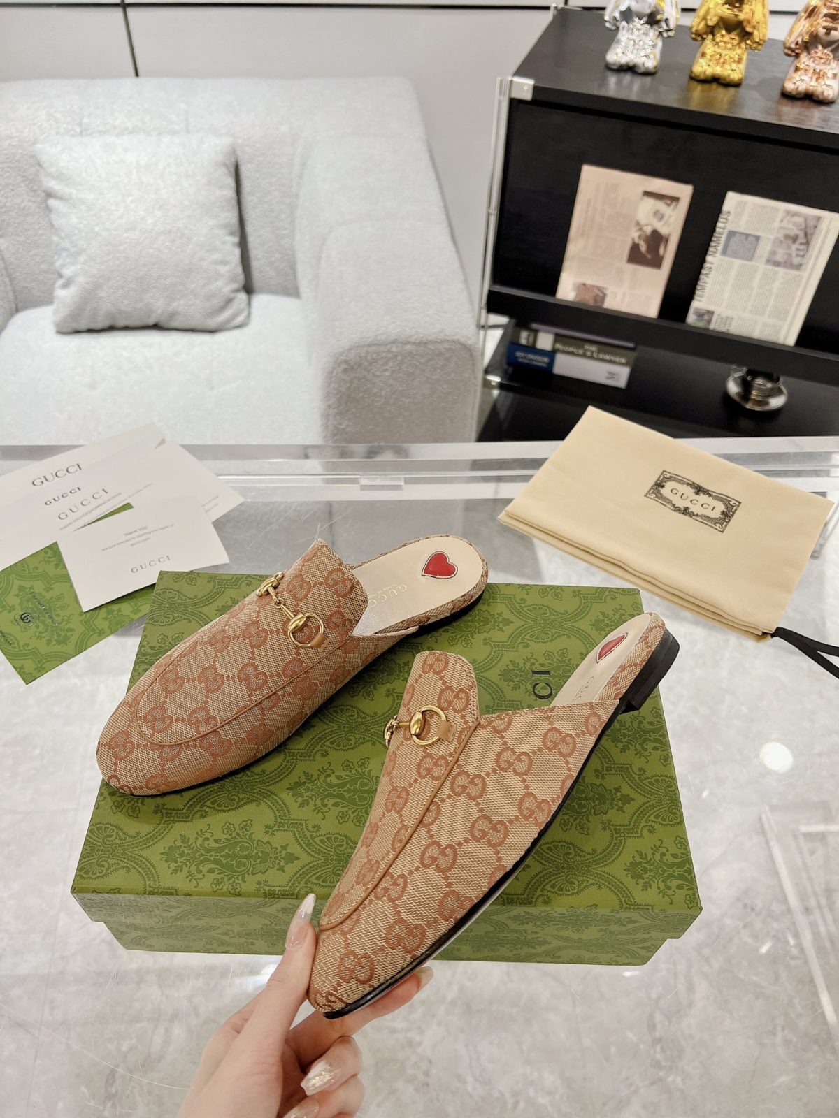 Gucci Princetown GG Slippers Size 35-41 - Image 3