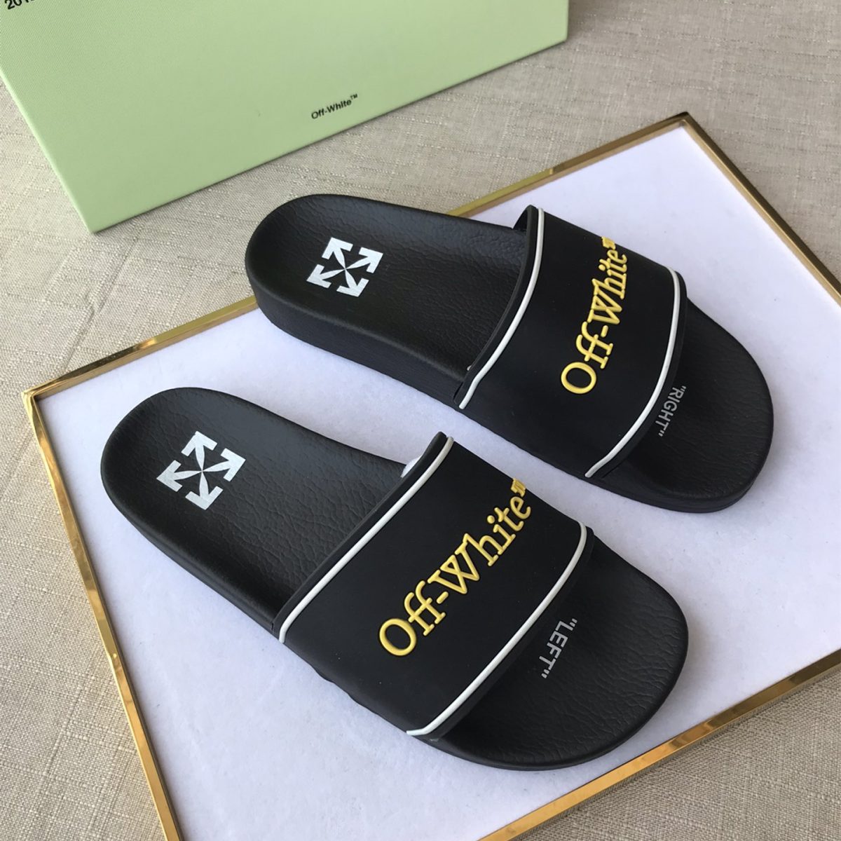 OFF White Mens Women Sandals Gr. 36-46 - Image 1