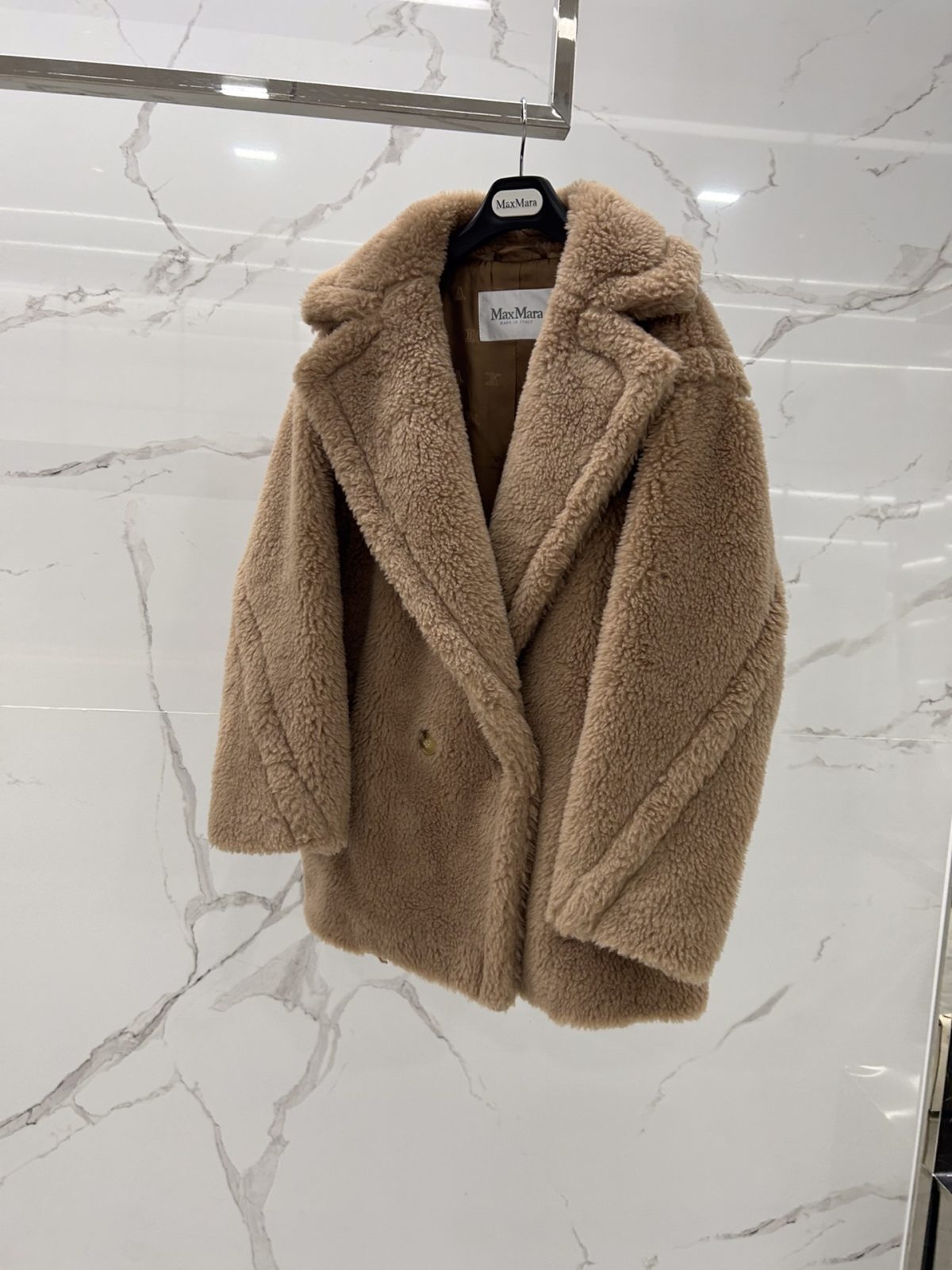 Max Mara Teddy fur Short coat Size XS-M - Image 3