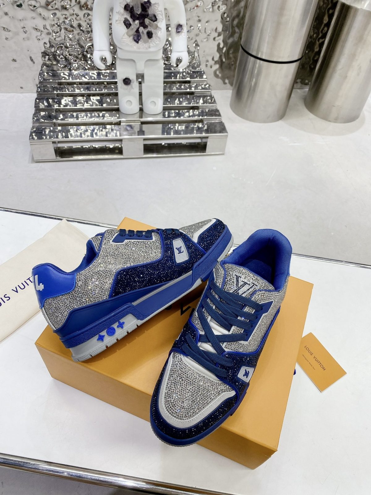 Louis Vuitton LV Trainer Diamond Sneaker Size 36-46 - Image 5