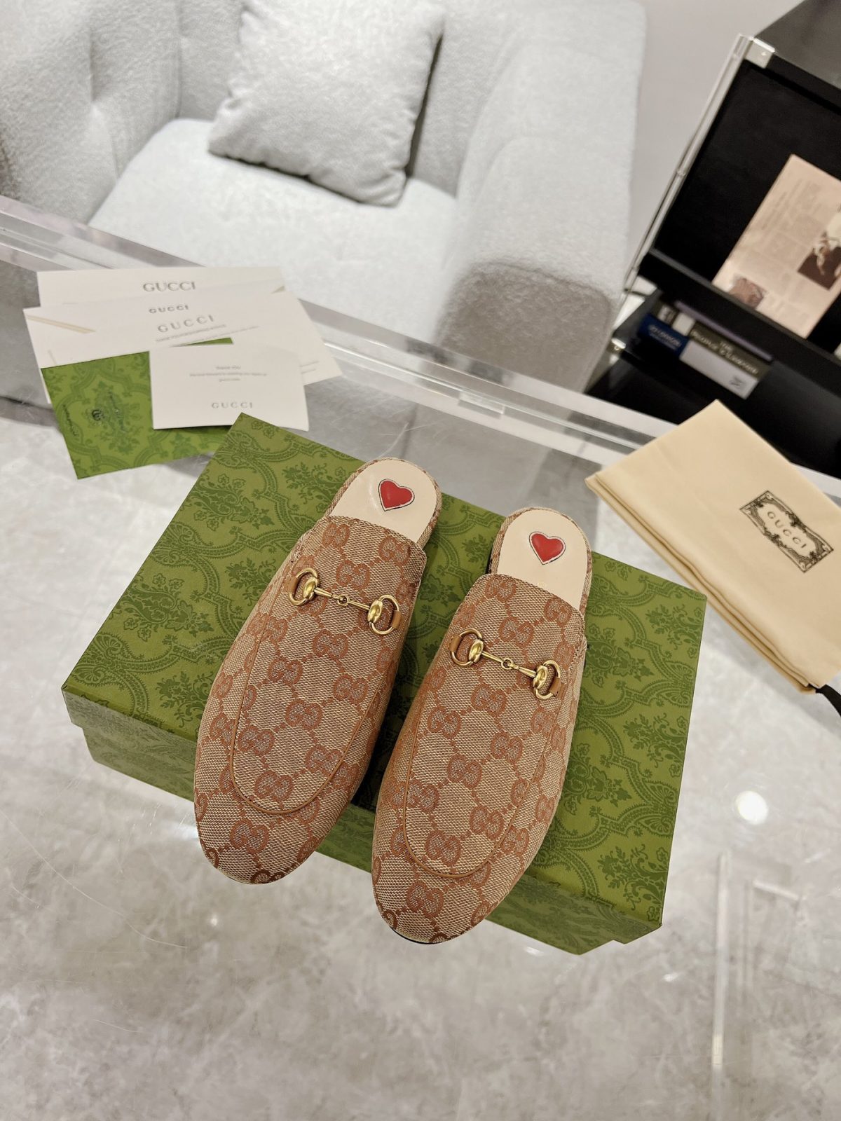 Gucci Princetown GG Slippers Size 35-41 - Image 2