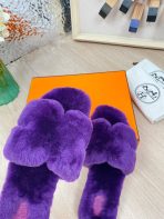 Hermes 23fw Women Winter Slippers Size 36-40 - Image 5